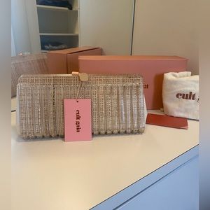Cult Gaia Iris Clutch - Natural